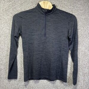 Kuhl Pullover Mens Large Gray 1/4 Zip Long Sleeve Hiking Base Layer Shirt